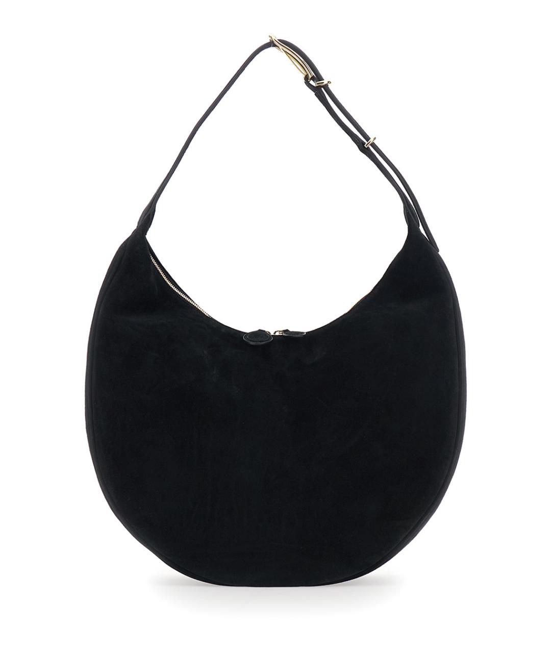 LIFFNER Черная замшевая сумка через плечо, фото 1