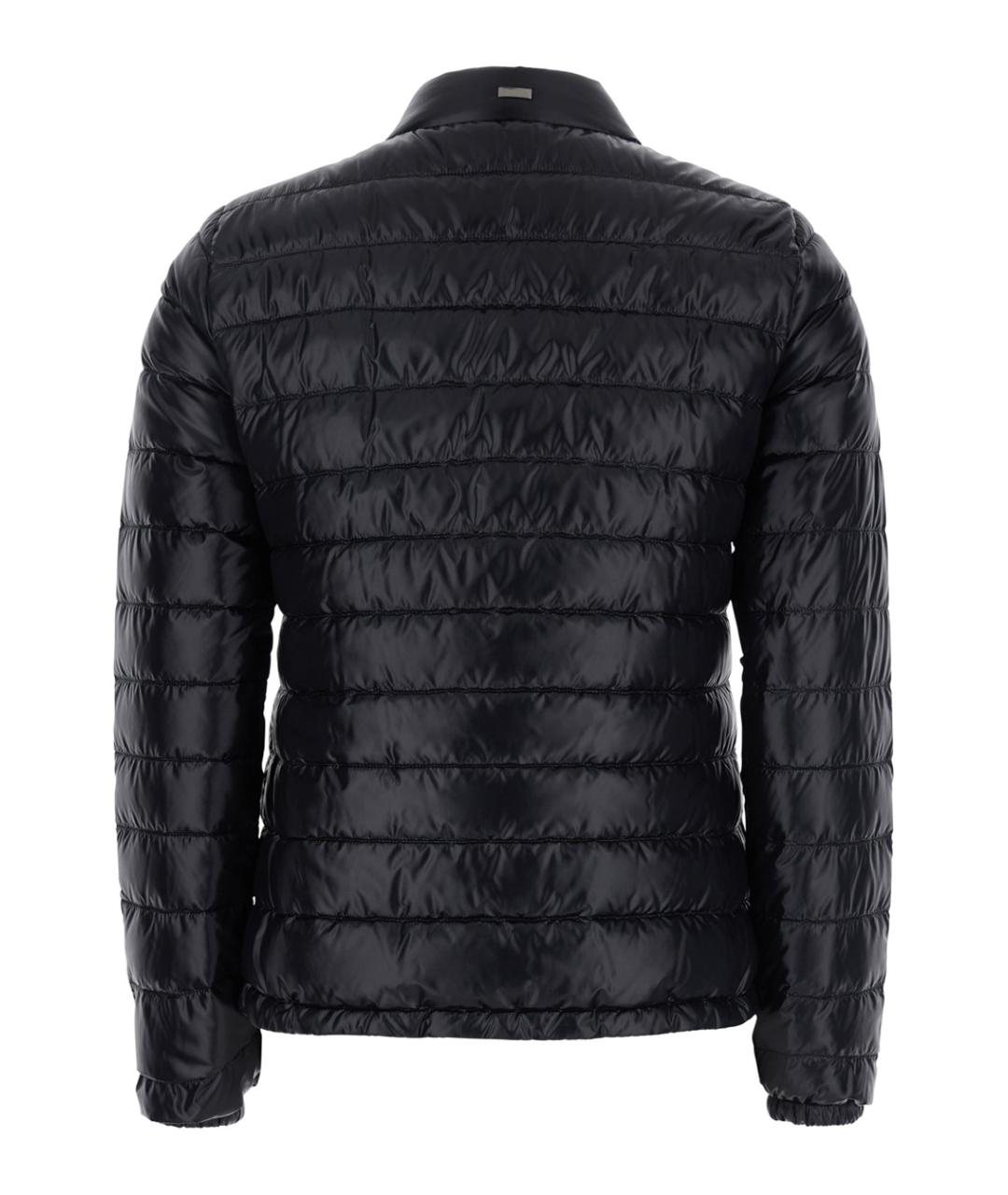 HERNO Черный полиамидовый пуховик, фото 2