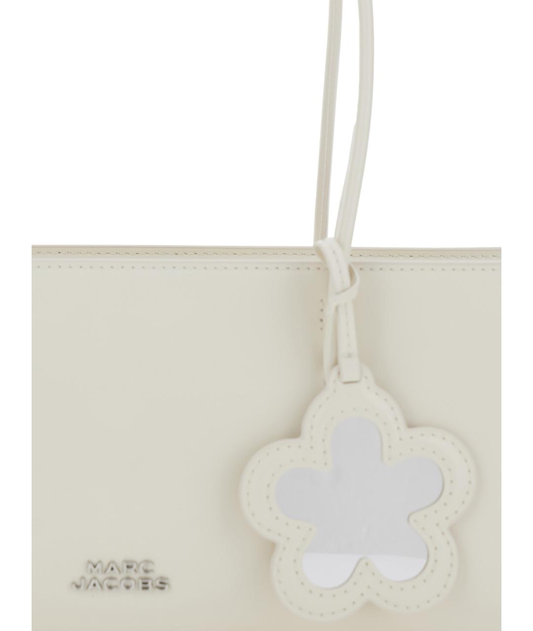 MARC JACOBS Белая кожаная сумка тоут, фото 3