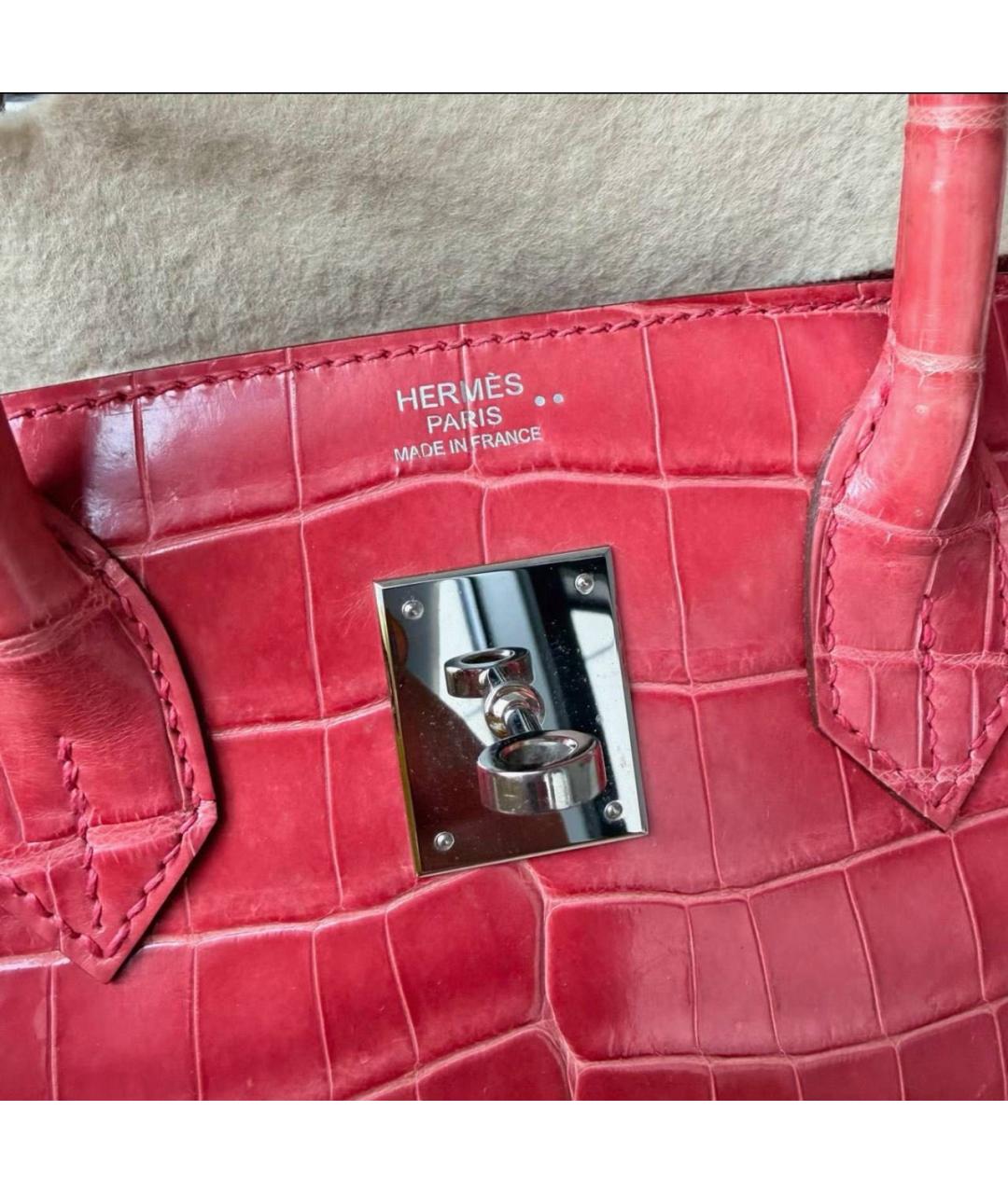 HERMES Кожаная сумка с короткими ручками, фото 6