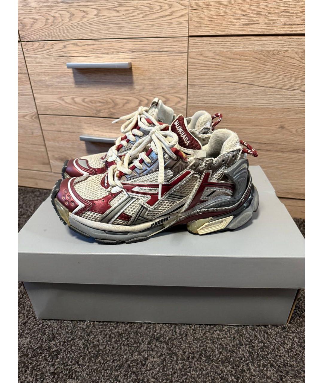 BALENCIAGA Мульти текстильные низкие кроссовки / кеды, фото 3