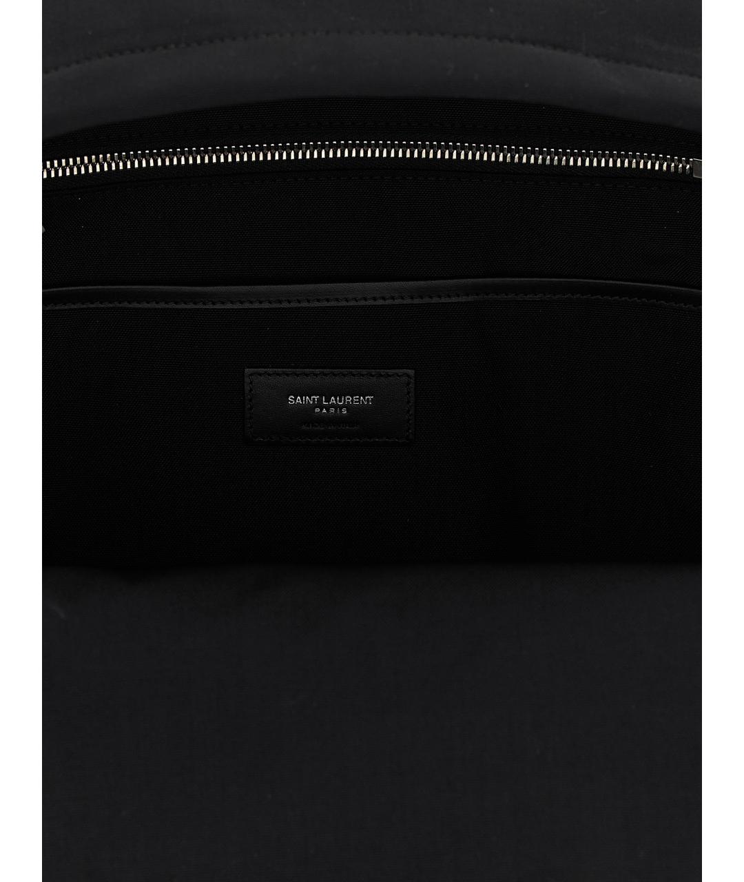SAINT LAURENT Черный тканевый рюкзак, фото 4