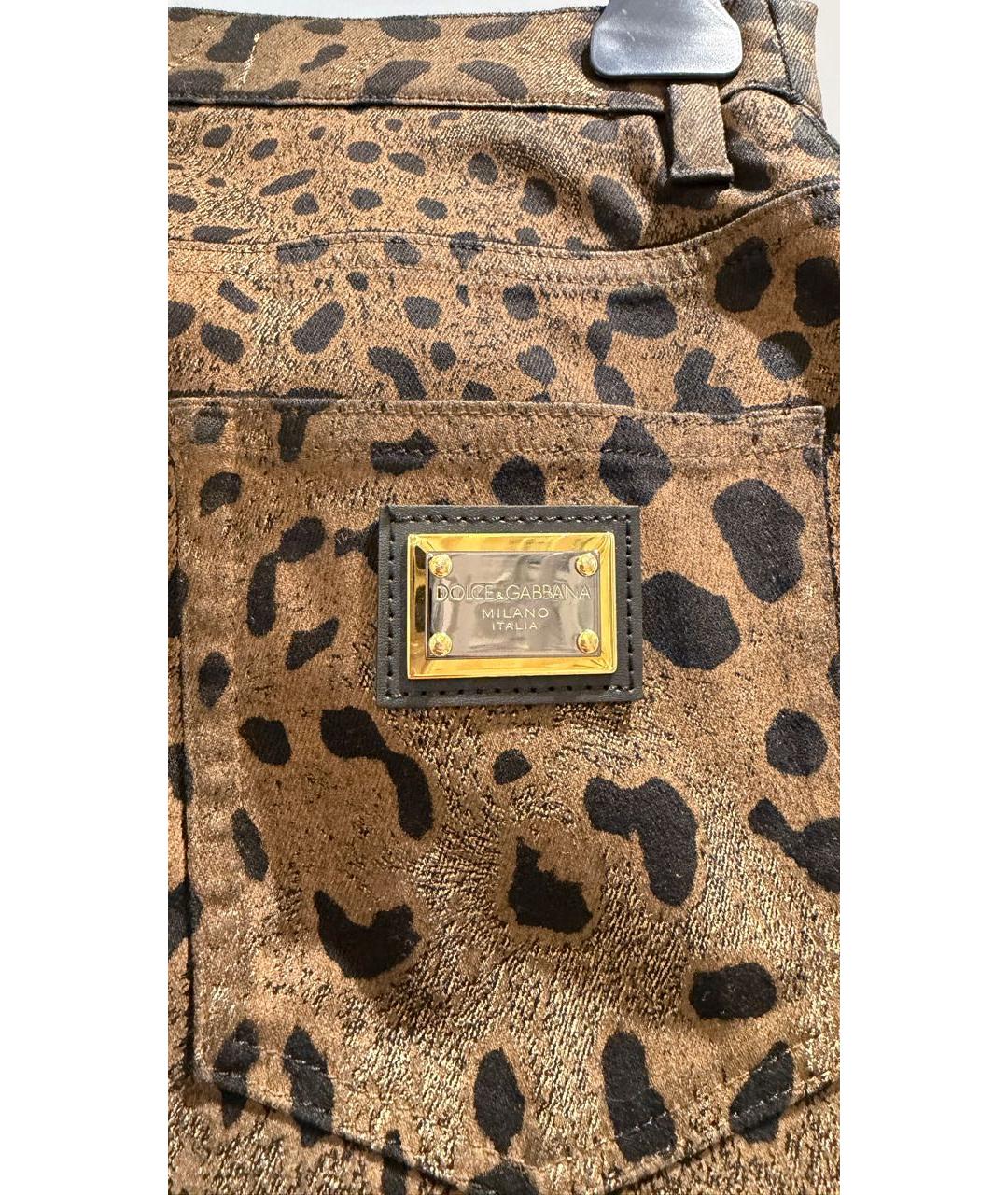 DOLCE&GABBANA Мульти хлопковые прямые джинсы, фото 4