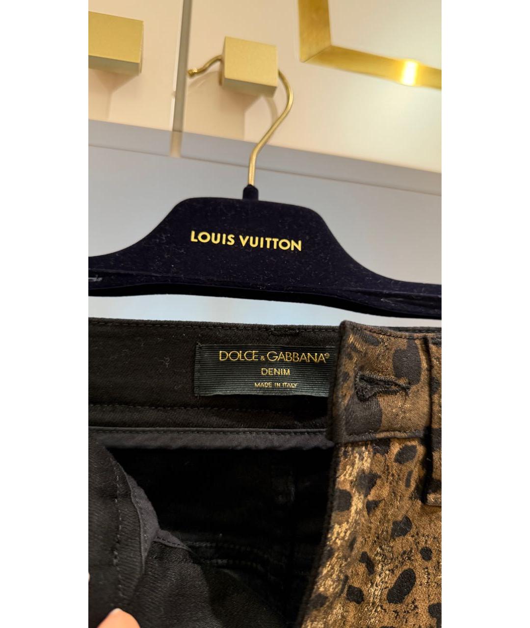 DOLCE&GABBANA Мульти хлопковые прямые джинсы, фото 3