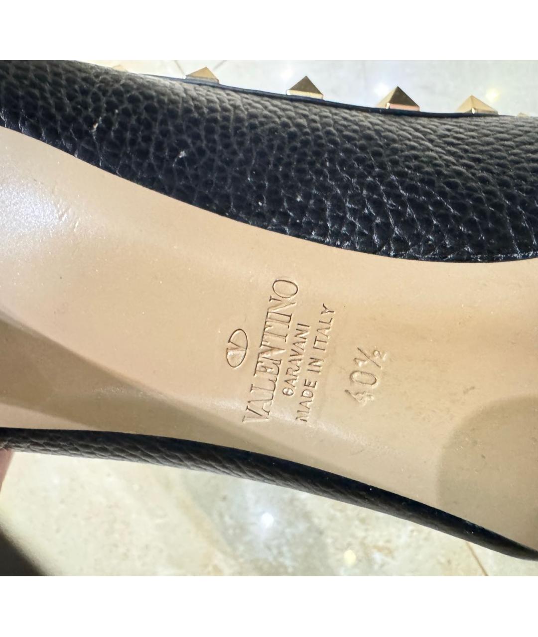 VALENTINO Черные кожаные туфли, фото 3