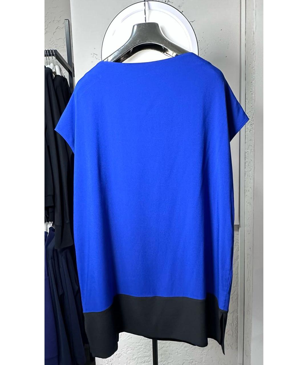 ESCADA Синее шелковое повседневное платье, фото 2