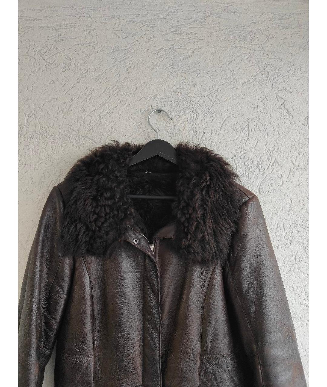 PRADA Коричневая кожаная дубленка, фото 2