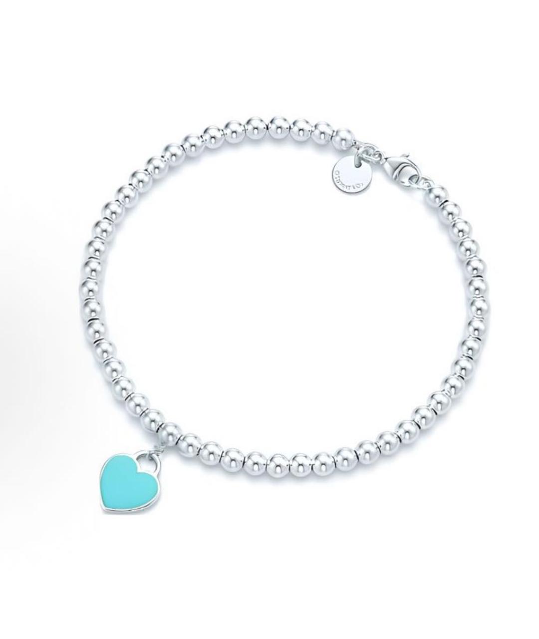 TIFFANY&CO Бирюзовый серебряный браслет, фото 8