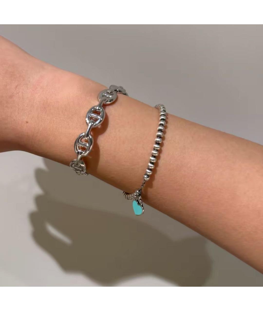 TIFFANY&CO Бирюзовый серебряный браслет, фото 4