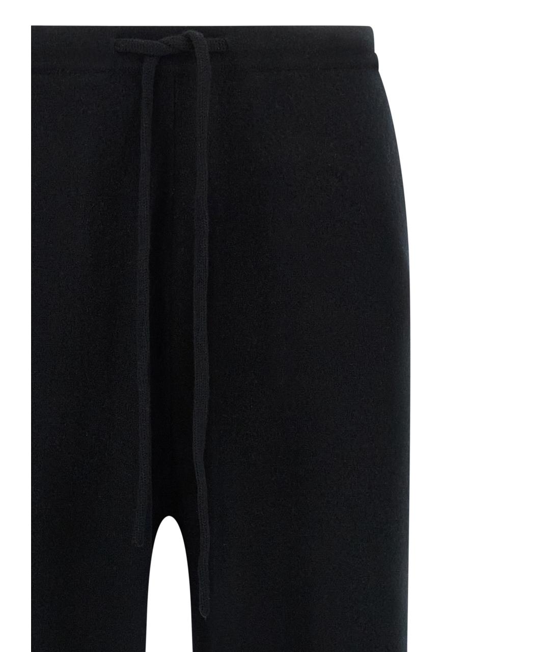 EXTREME CASHMERE Черные кашемировые прямые брюки, фото 2