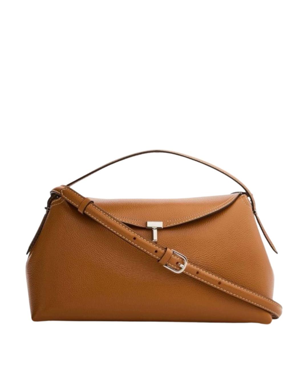 TOTEME Коричневая кожаная сумка через плечо, фото 1
