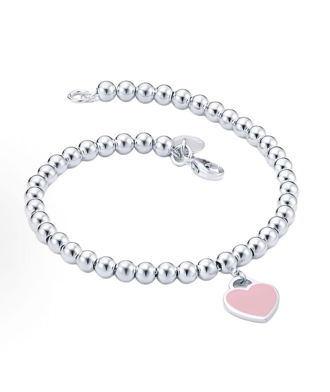TIFFANY&CO Розовый серебряный браслет, фото 2