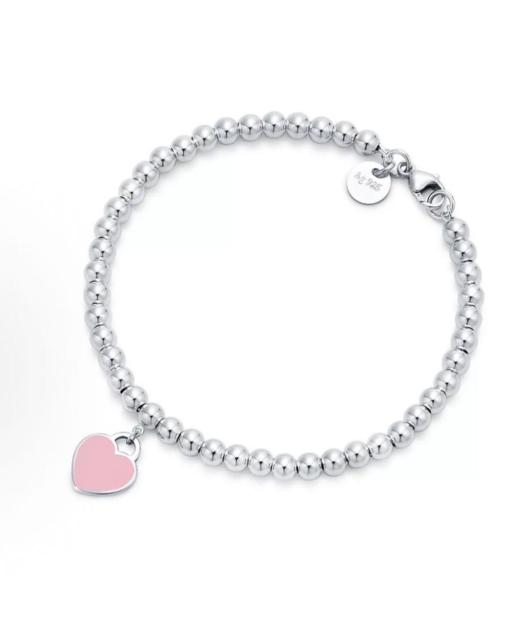 TIFFANY&CO Розовый серебряный браслет, фото 7