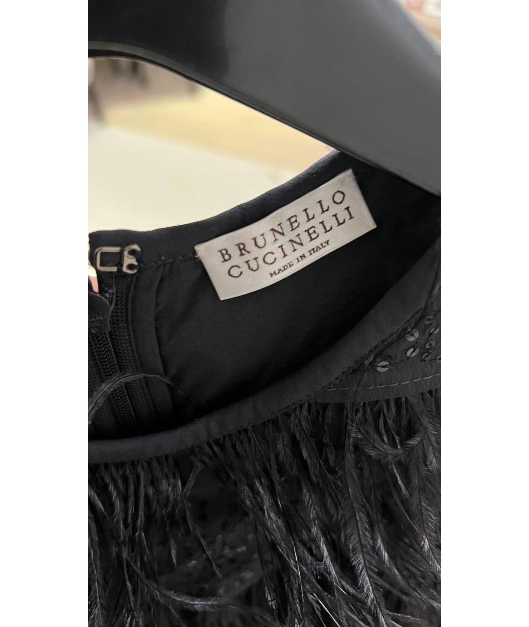 BRUNELLO CUCINELLI Черный шелковый комбинезон, фото 3