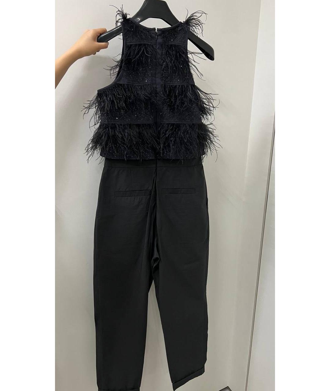 BRUNELLO CUCINELLI Черный шелковый комбинезон, фото 2