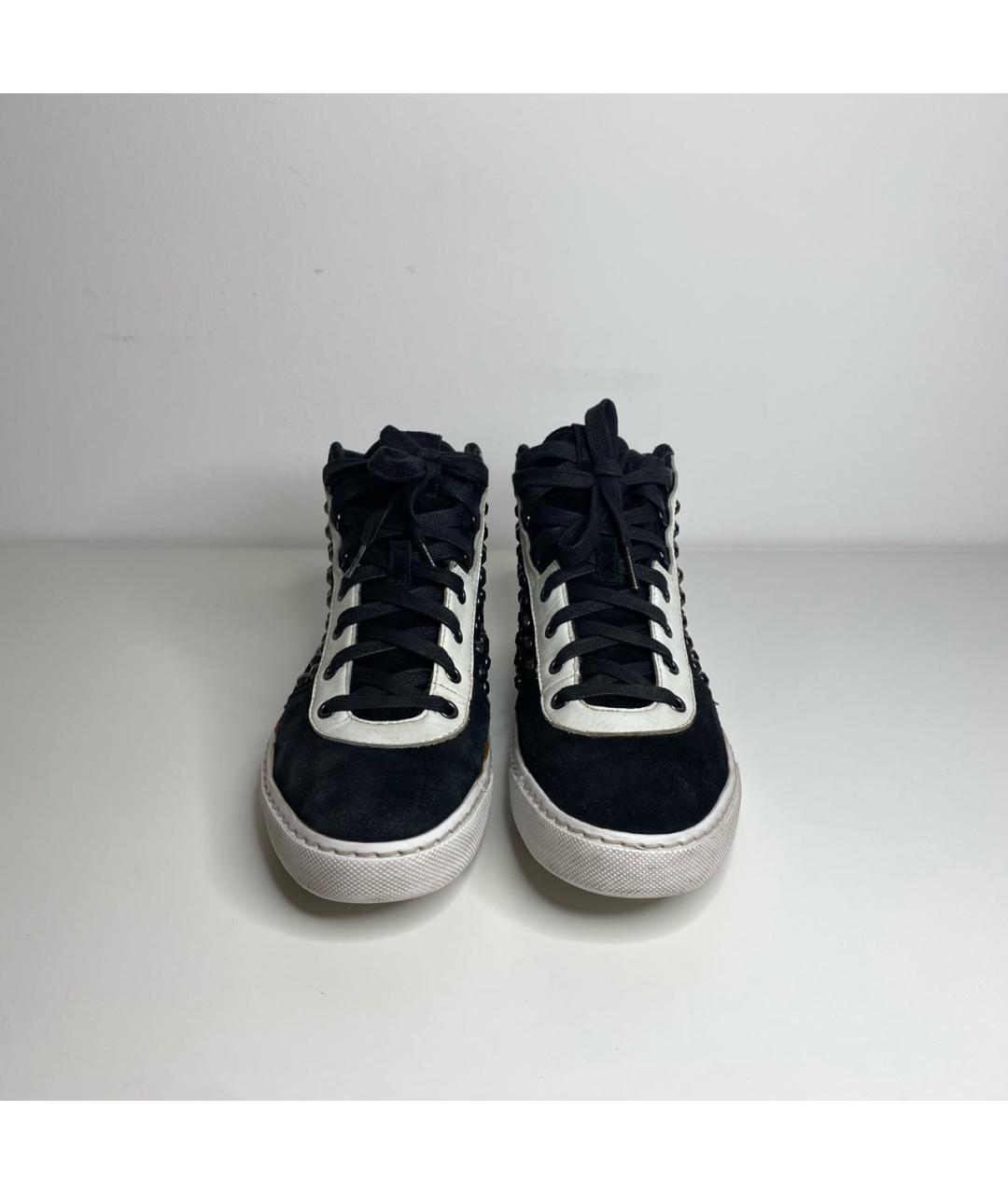 JUST CAVALLI Мульти замшевые высокие кроссовки / кеды, фото 2