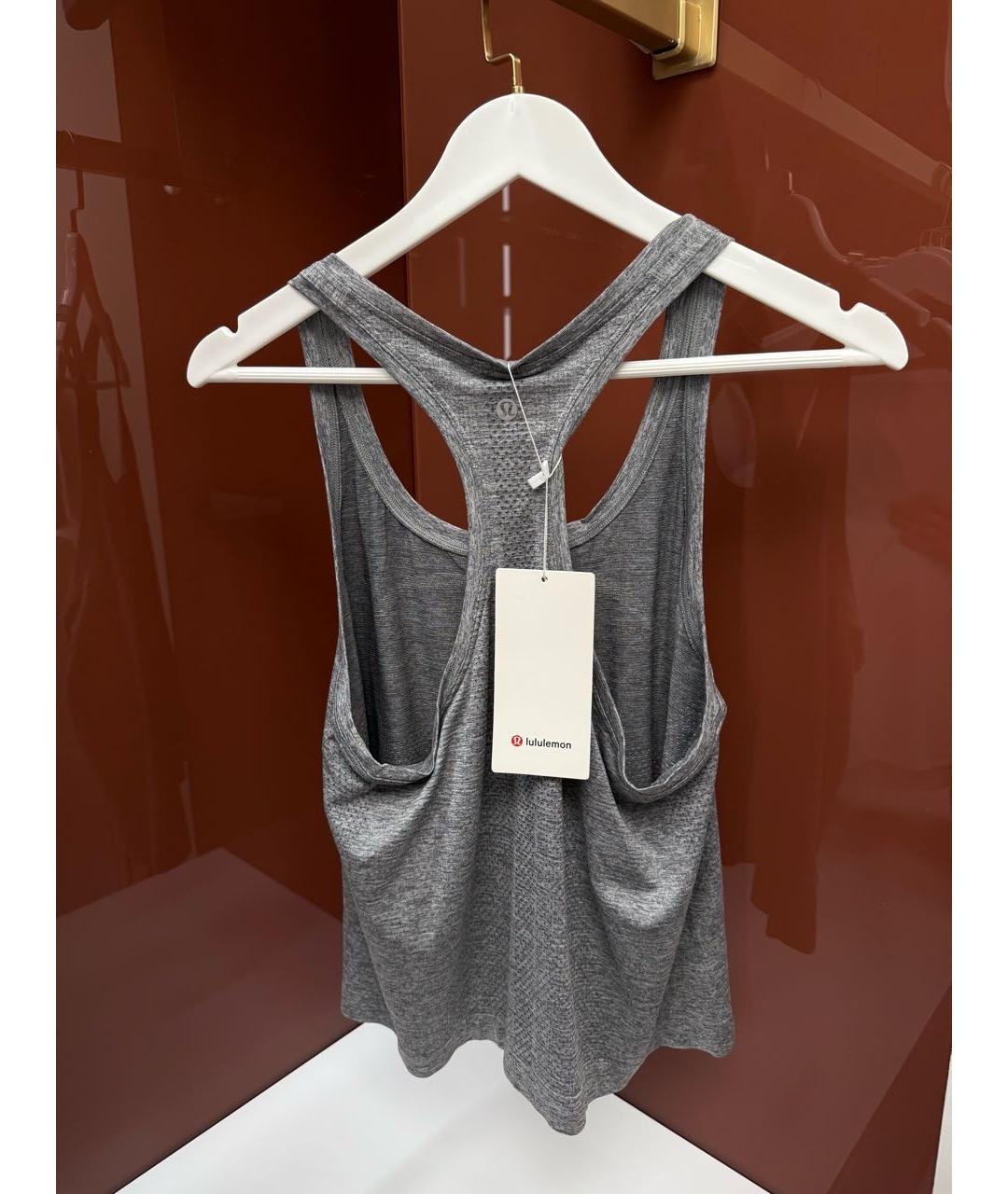 Lululemon Серая майка, фото 2