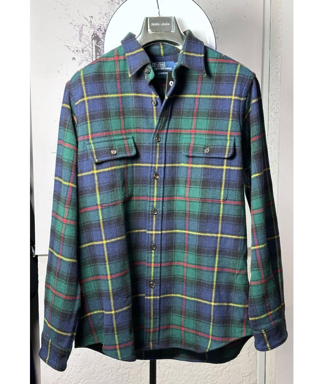 POLO RALPH LAUREN Мульти шерстяная кэжуал рубашка, фото 9