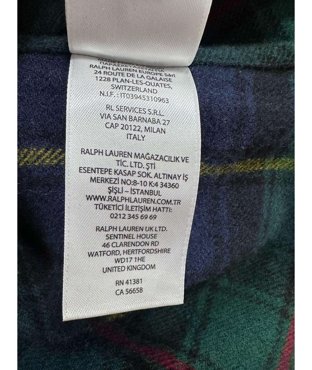 POLO RALPH LAUREN Мульти шерстяная кэжуал рубашка, фото 6