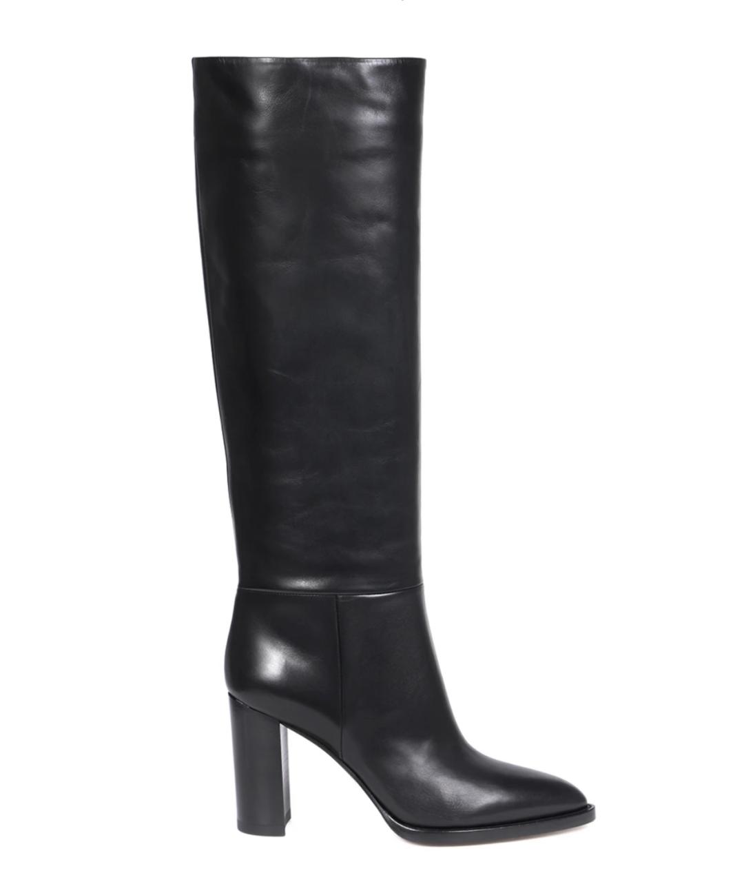 GIANVITO ROSSI Черные кожаные сапоги, фото 1