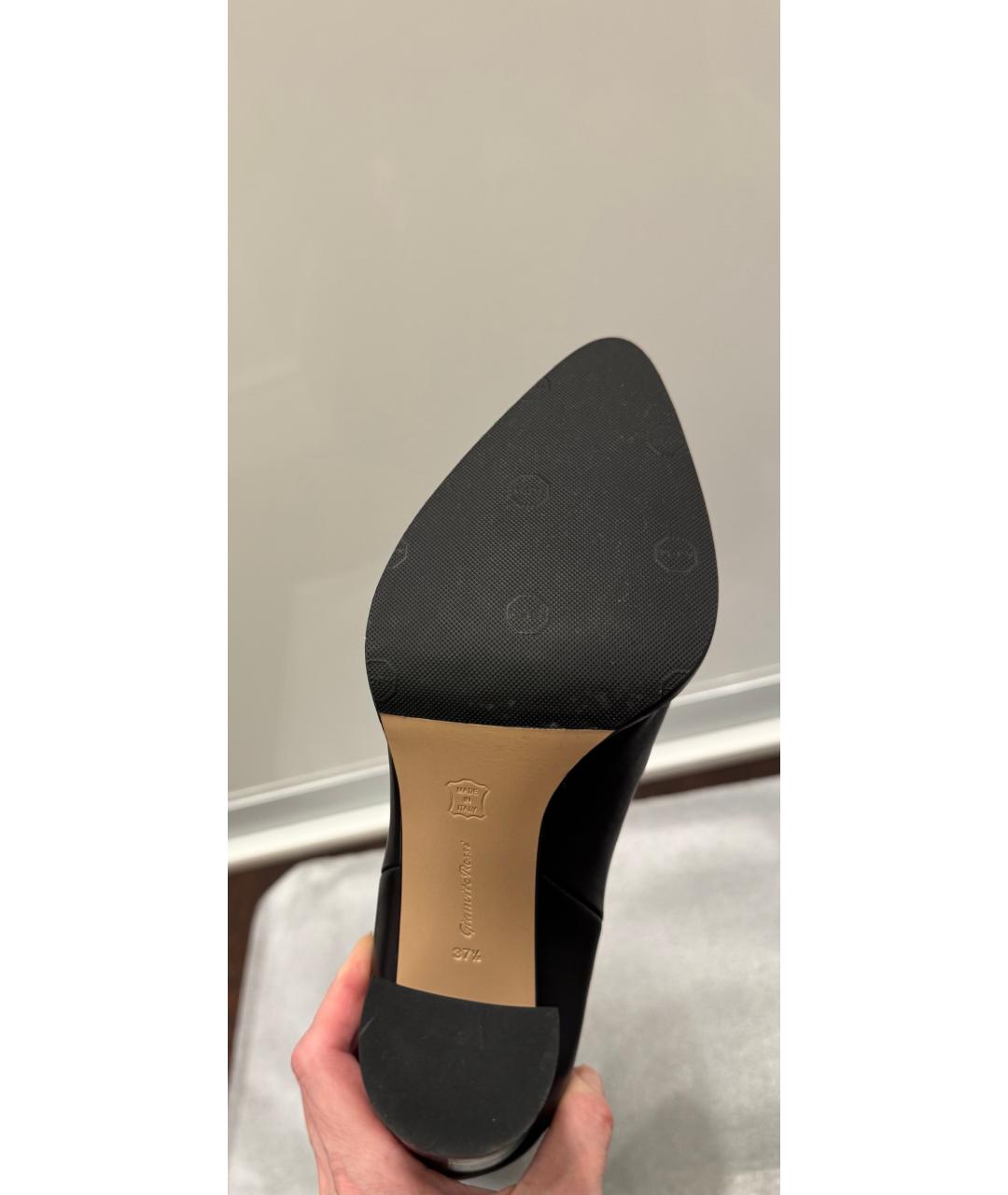 GIANVITO ROSSI Черные кожаные сапоги, фото 6