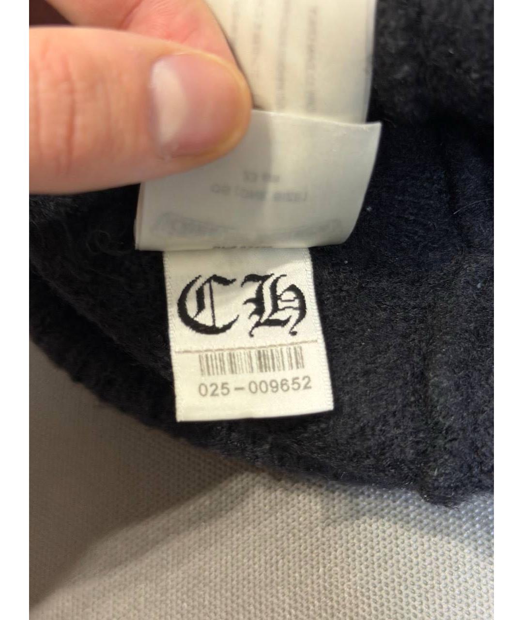 CHROME HEARTS Черная шерстяная шапка, фото 6