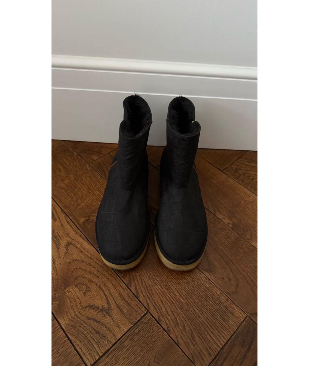 STELLA MCCARTNEY Черные замшевые ботинки, фото 2
