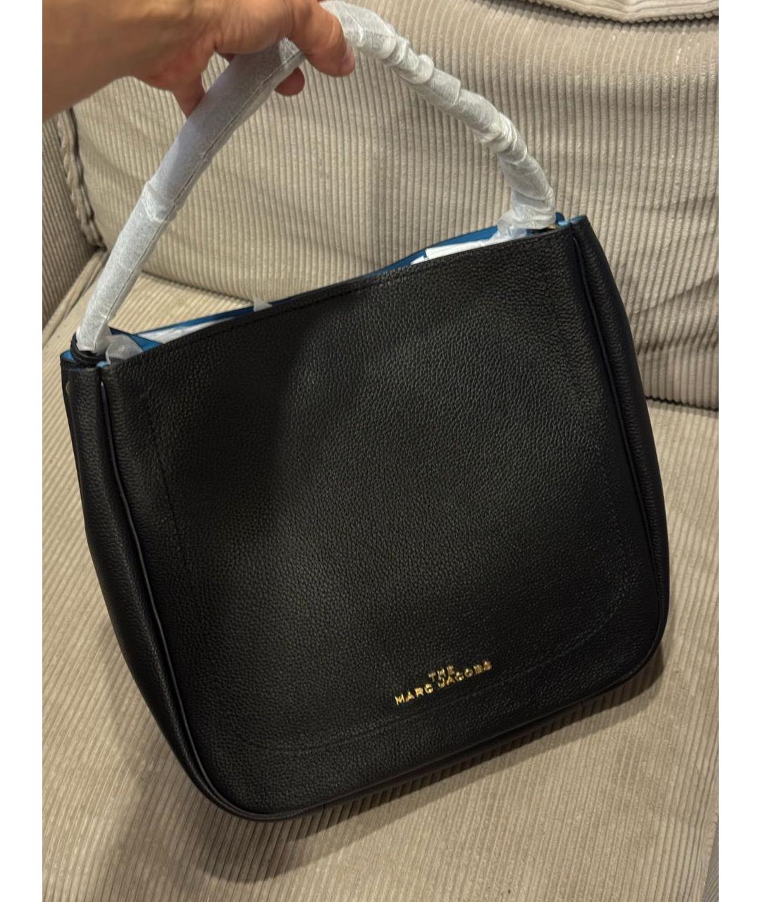 MARC JACOBS Черная кожаная сумка через плечо, фото 7