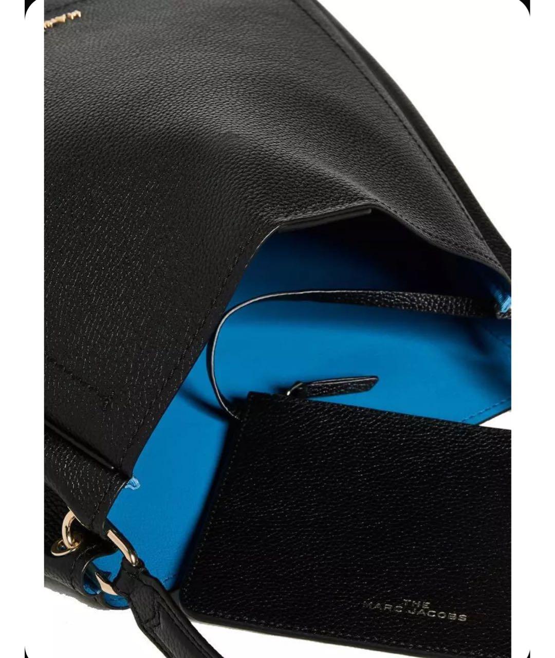 MARC JACOBS Черная кожаная сумка через плечо, фото 4