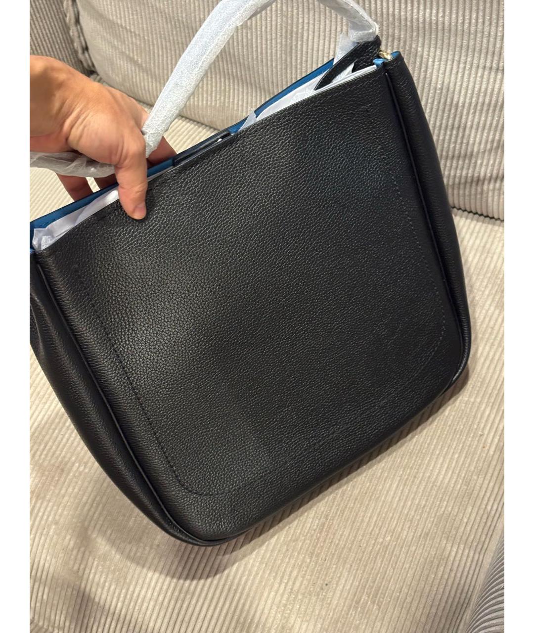 MARC JACOBS Черная кожаная сумка через плечо, фото 8