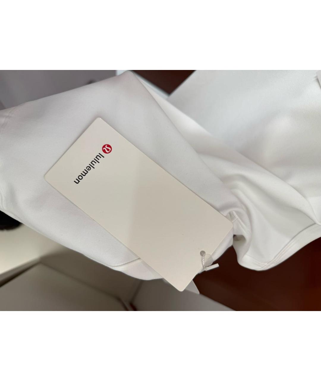 Lululemon Белая хлопковая майка, фото 4