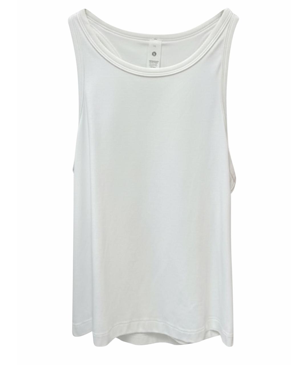 Lululemon Белая хлопковая майка, фото 1