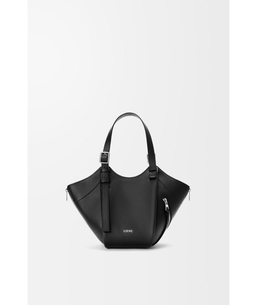 LOEWE Черная кожаная сумка через плечо, фото 5