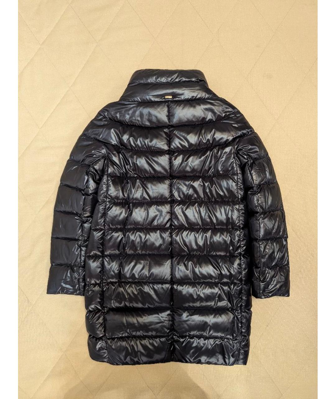 HERNO Черный полиэстеровый пуховик, фото 3