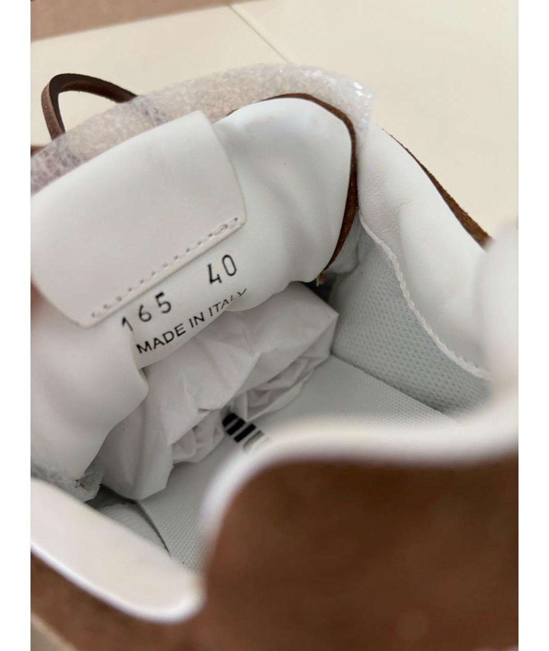 MIU MIU Коричневые замшевые кеды, фото 6