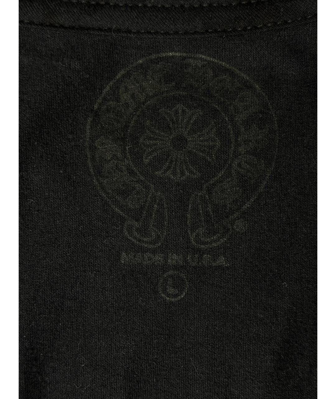 CHROME HEARTS Черная хлопковая футболка, фото 6