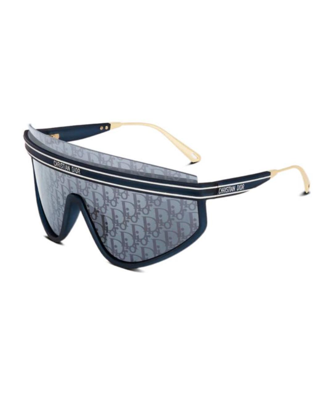 CHRISTIAN DIOR Темно-синие пластиковые солнцезащитные очки, фото 1