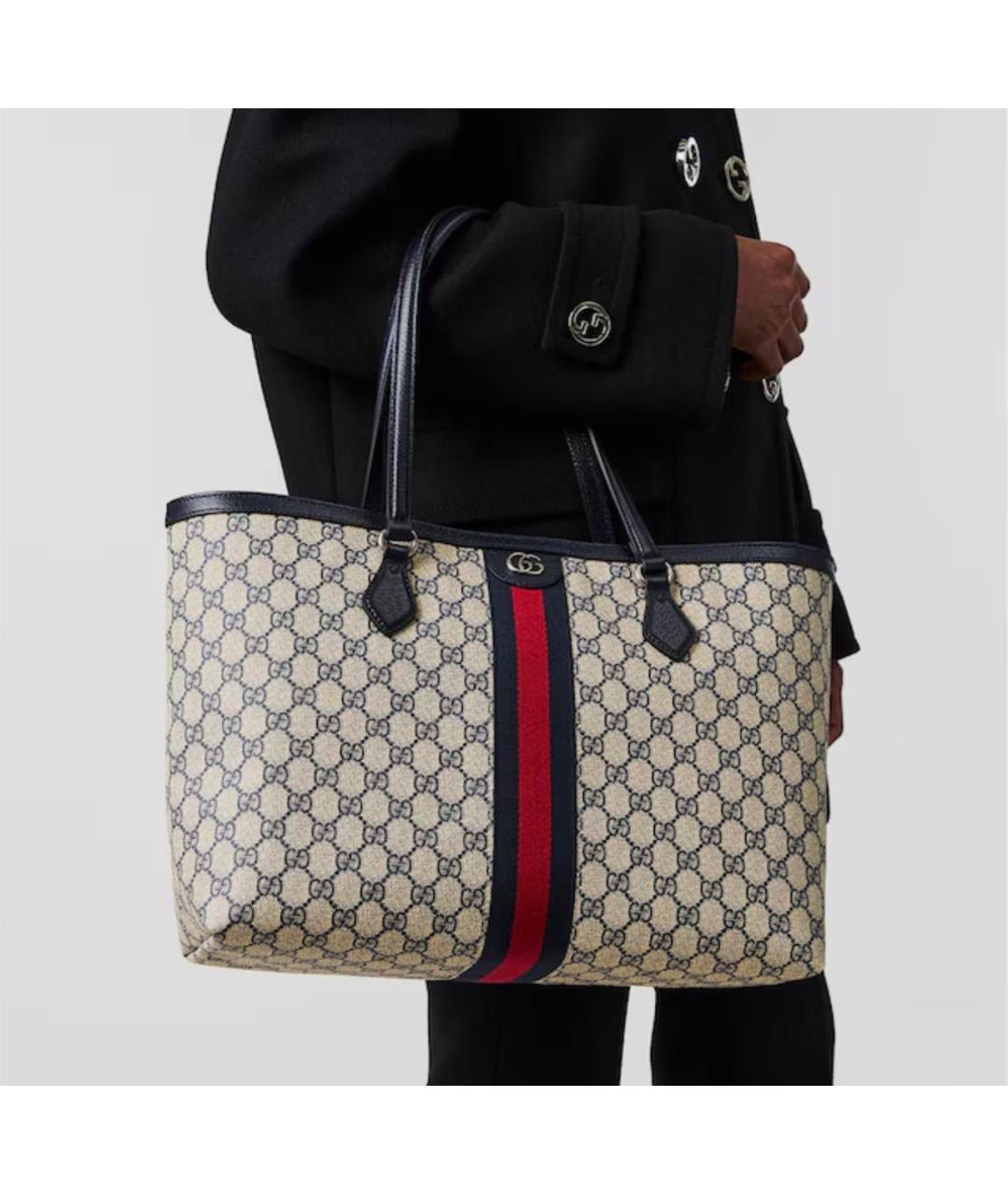 GUCCI Мульти кожаная сумка с короткими ручками, фото 3