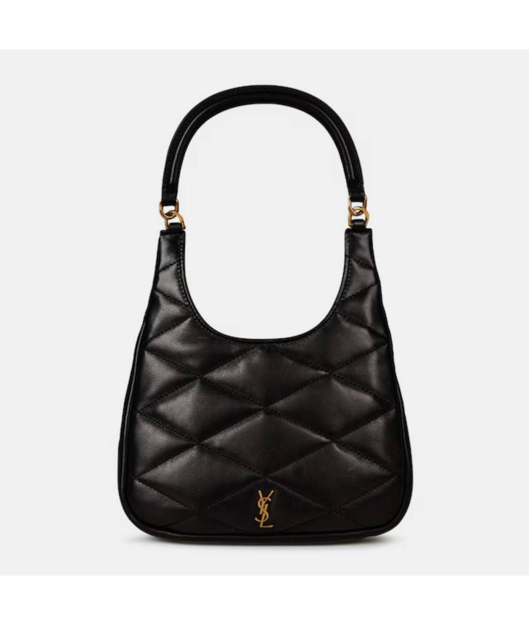 SAINT LAURENT Черная кожаная сумка через плечо, фото 4