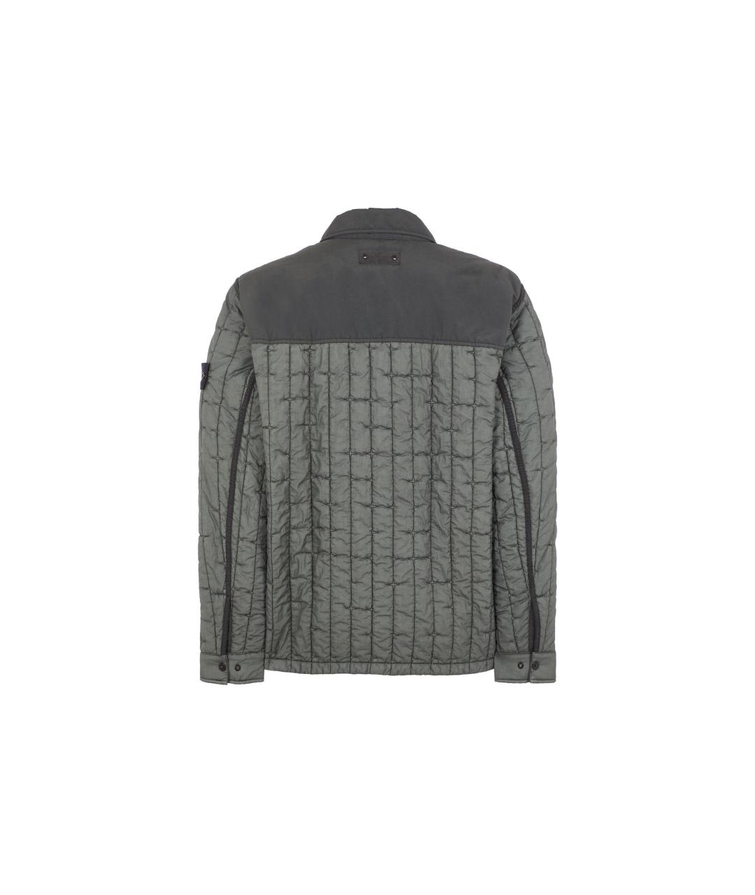 STONE ISLAND Зеленая полиамидовая куртка, фото 2