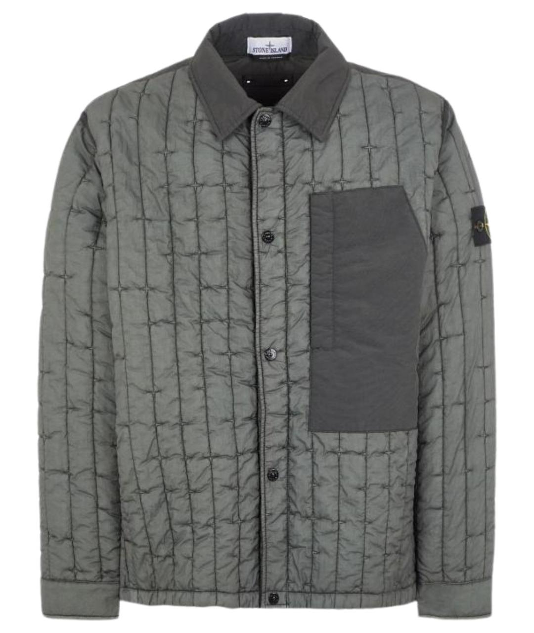 STONE ISLAND Зеленая полиамидовая куртка, фото 1