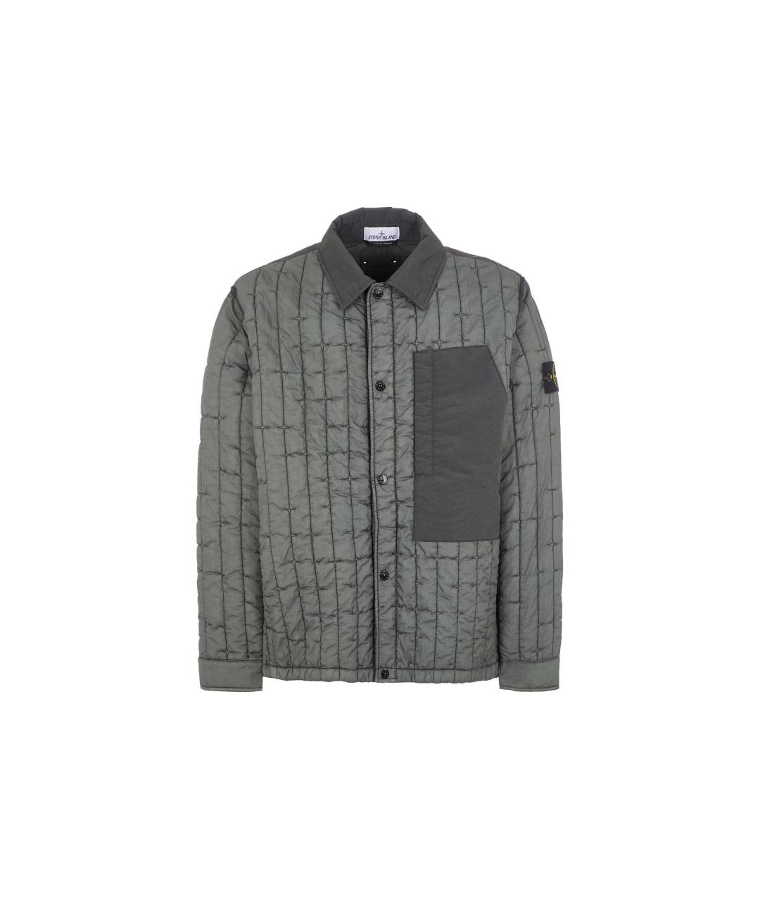 STONE ISLAND Зеленая полиамидовая куртка, фото 6