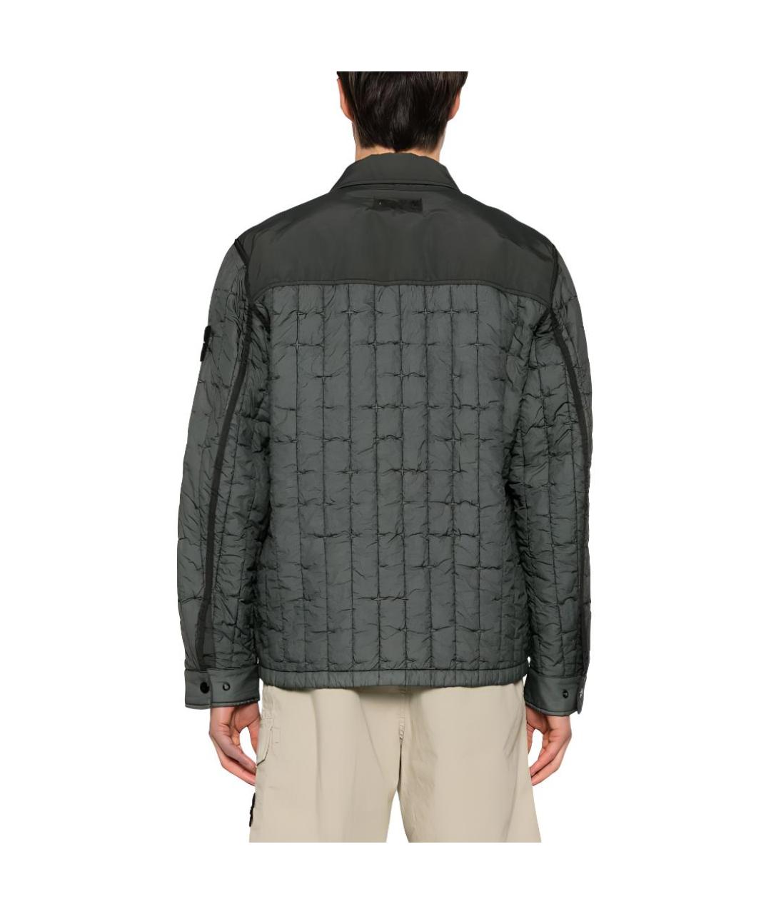 STONE ISLAND Зеленая полиамидовая куртка, фото 5