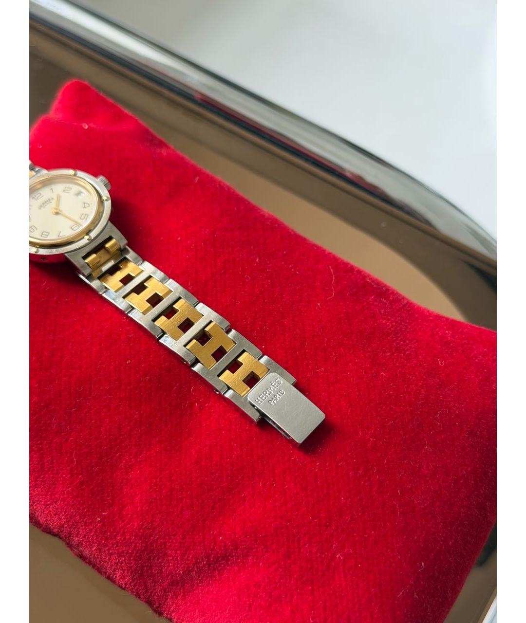 HERMES Серебряные стальные часы, фото 6