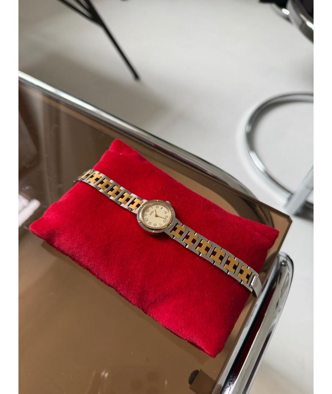 HERMES Серебряные стальные часы, фото 8