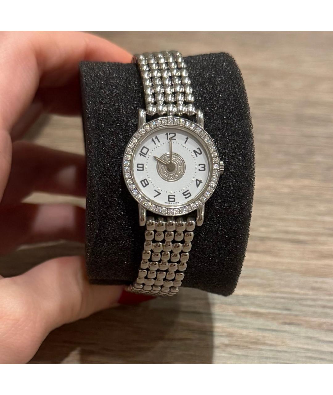 HERMES Серебряные часы, фото 2