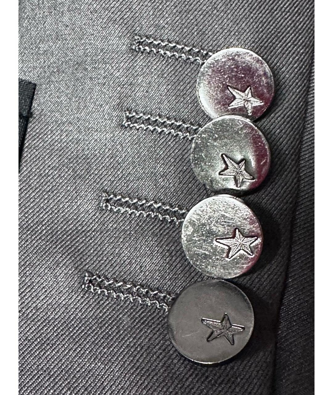 THIERRY MUGLER VINTAGE Серый шерстяной пиджак, фото 3