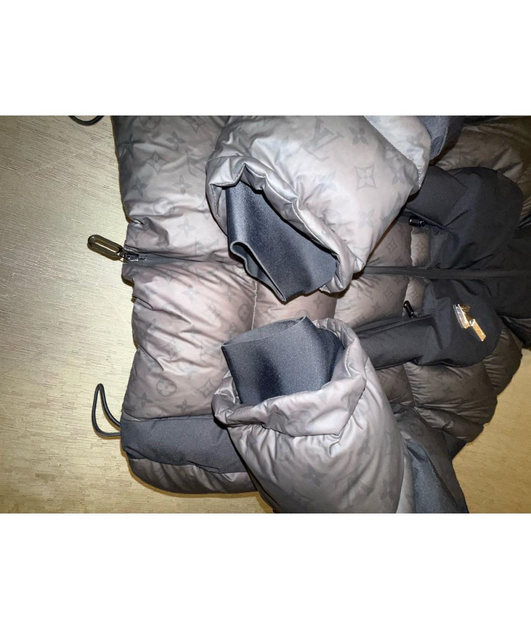 LOUIS VUITTON Серый полиэстеровый пуховик, фото 6
