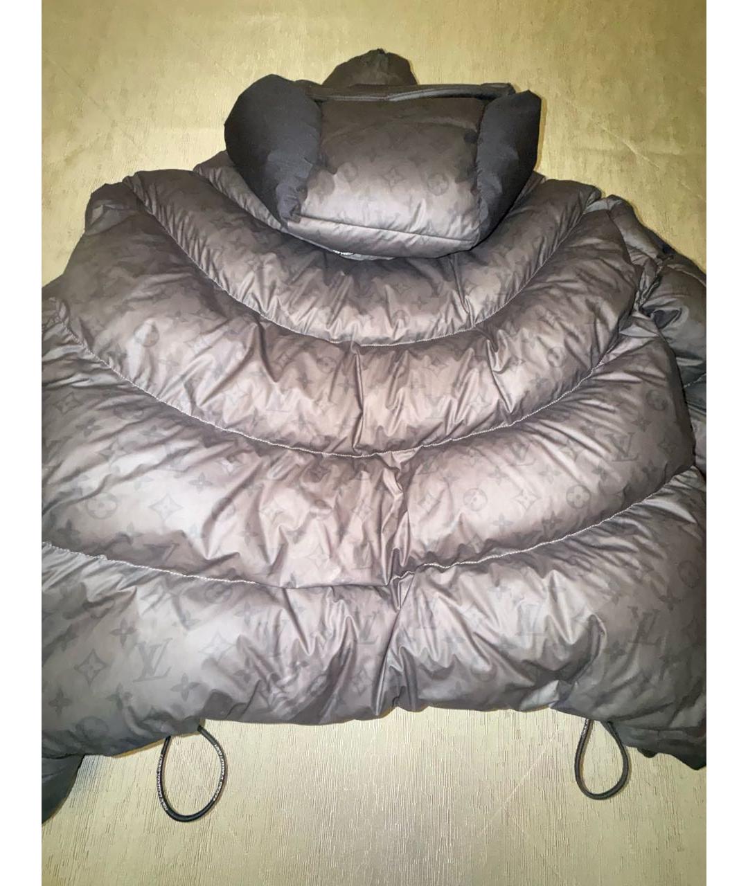 LOUIS VUITTON Серый полиэстеровый пуховик, фото 2