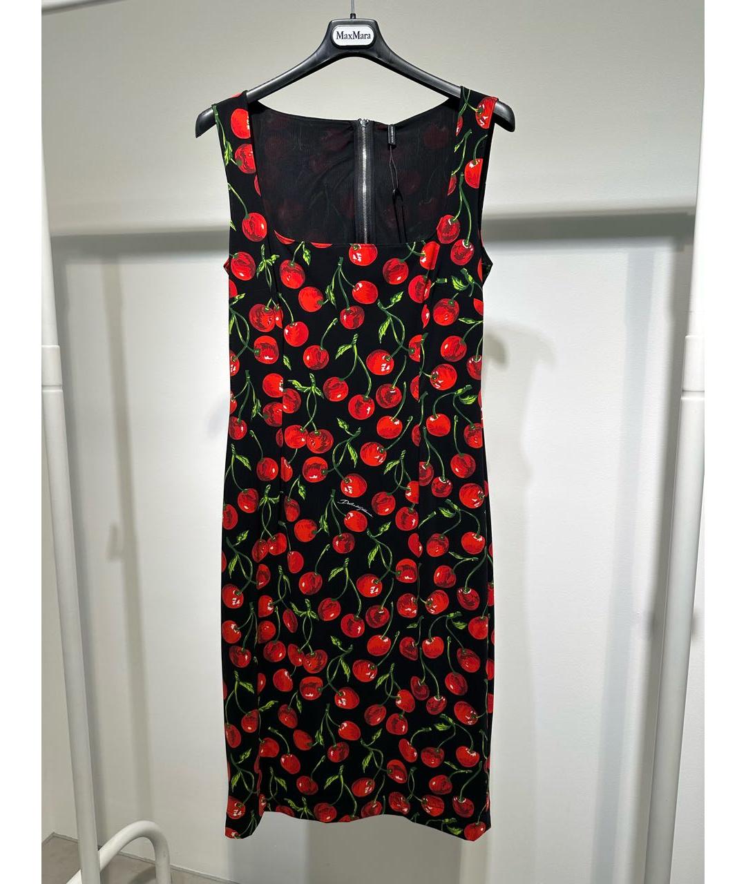 DOLCE&GABBANA Черное полиамидовое повседневное платье, фото 4